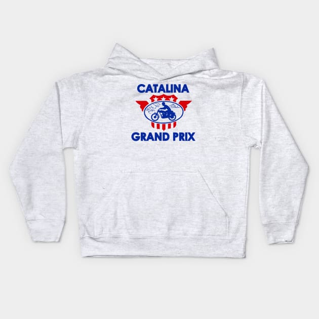 CATALINA GRAND PRIX Kids Hoodie by upcs